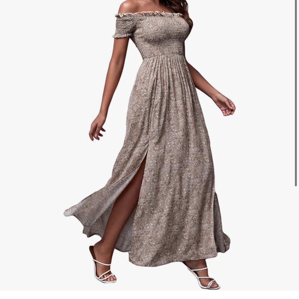 Off-Shoulder Maxi Dress